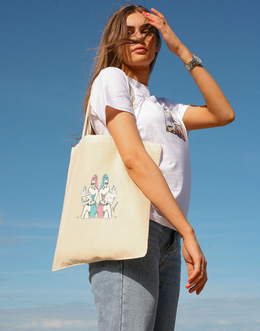 Gemini Tote Bag - Vegan - 100% Organic Cotton