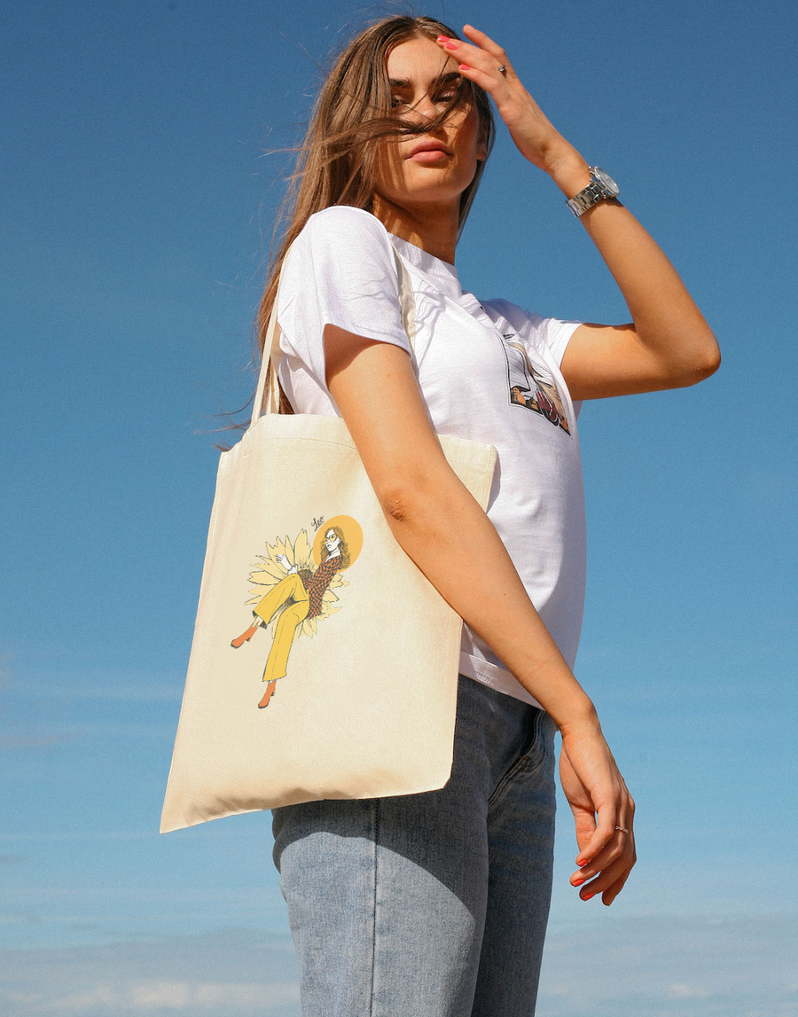 Leo Tote Bag - Vegan - 100% Organic Cotton