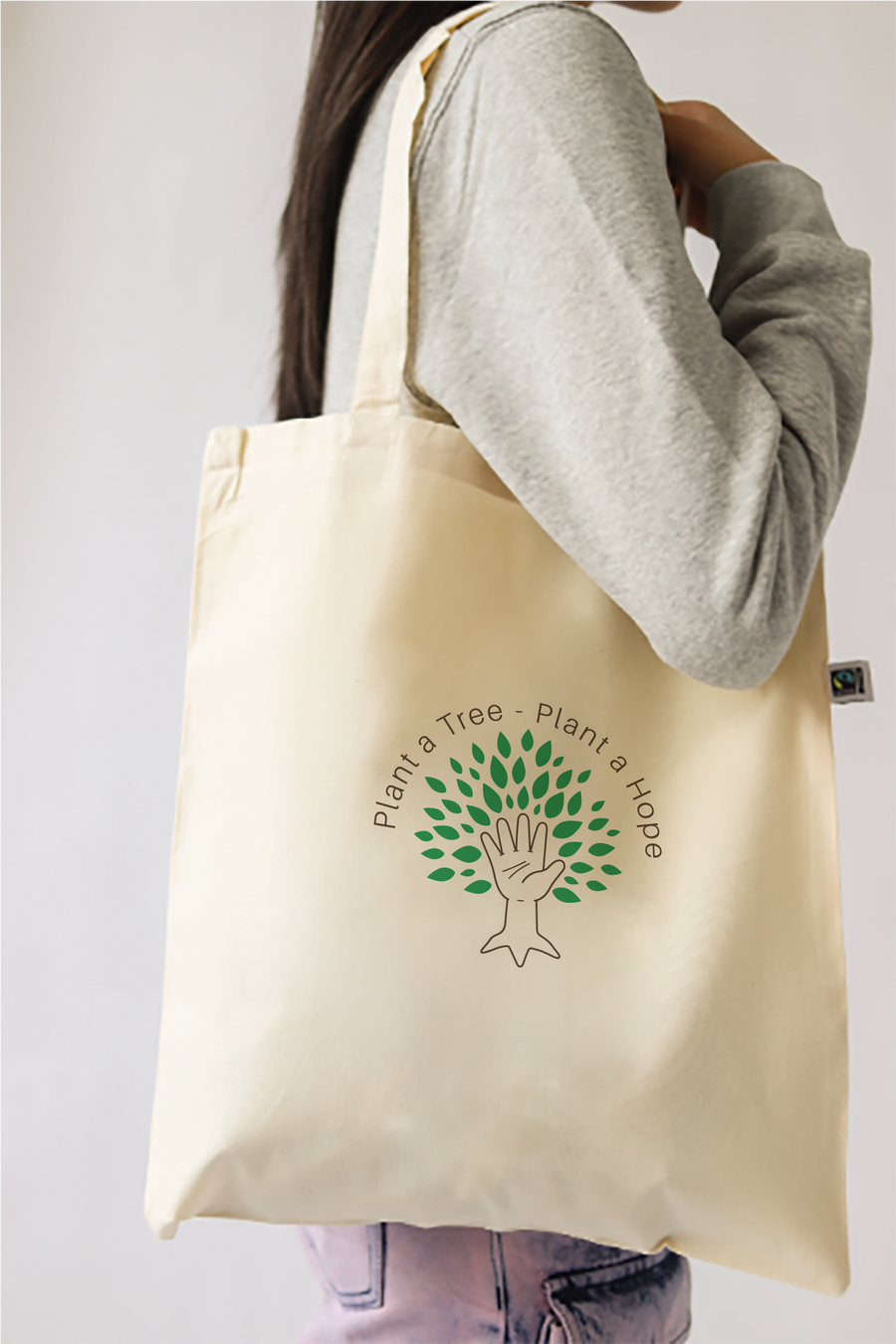 Plant a Tree Plant a Hope Tote Bag - Vegan - 100% Organic Cotton - New Design '24