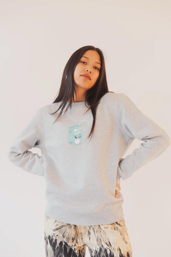 Oat Milk Addict - Sustainable Sweatshirt - Heiko Clothing