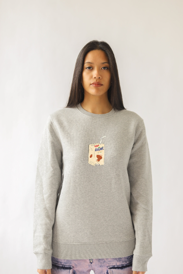 Almond Milk Addict - Unisex Sustainable Sweatshirt