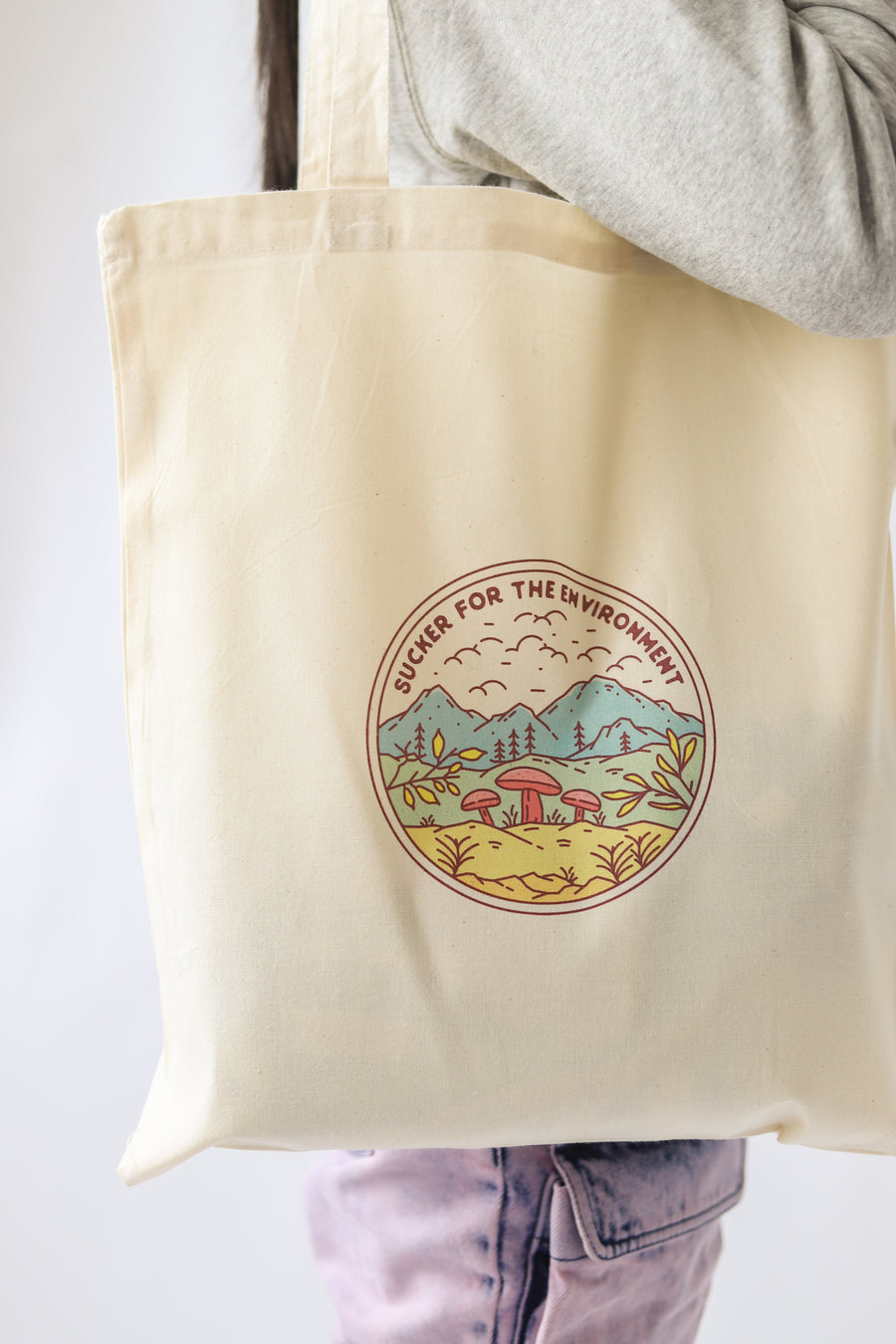 Sucker for the Environment Tote Bag - Vegan - 100% Organic Cotton