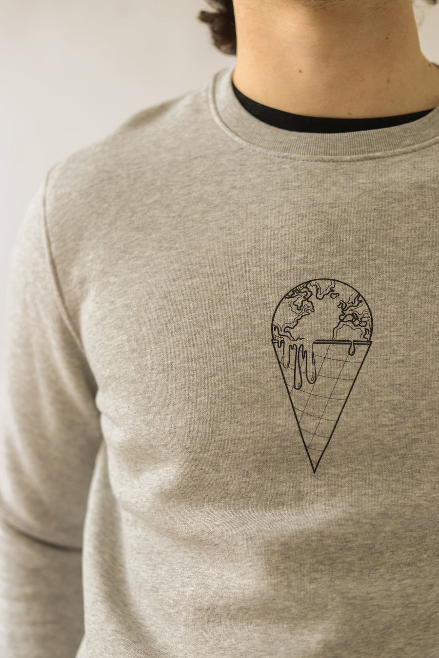 The Earth is Melting - Unisex Sustainable Sweatshirt