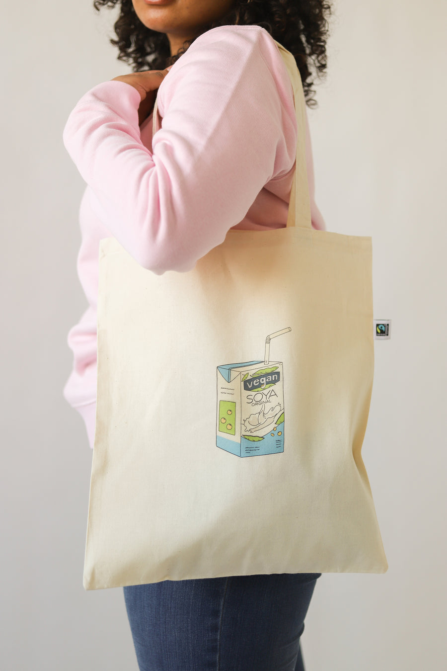 Soy Milk Lover Tote Bag - Vegan - 100% Organic Cotton