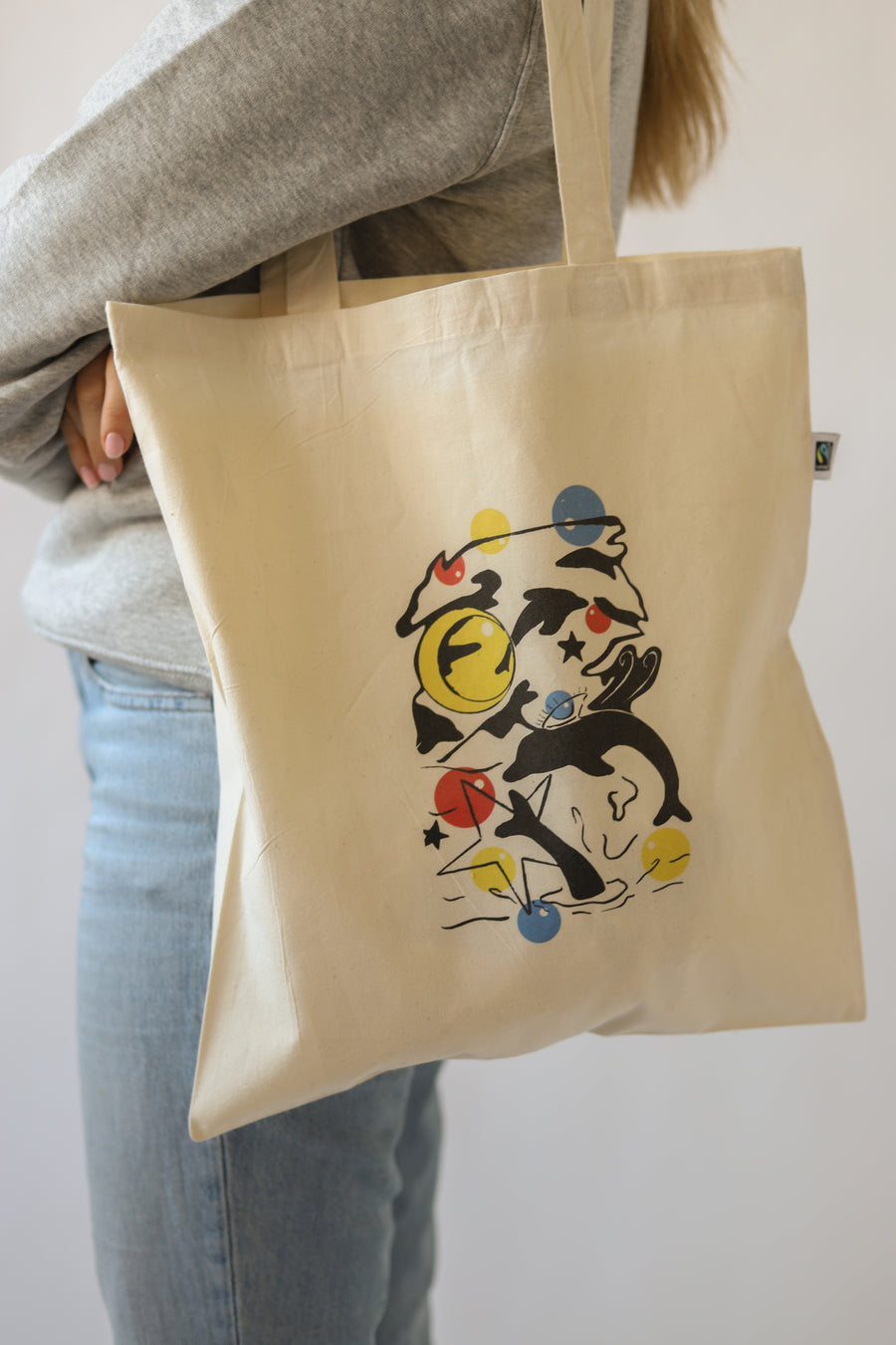 Diving Downwards Tote Bag - Vegan - 100% Organic Cotton