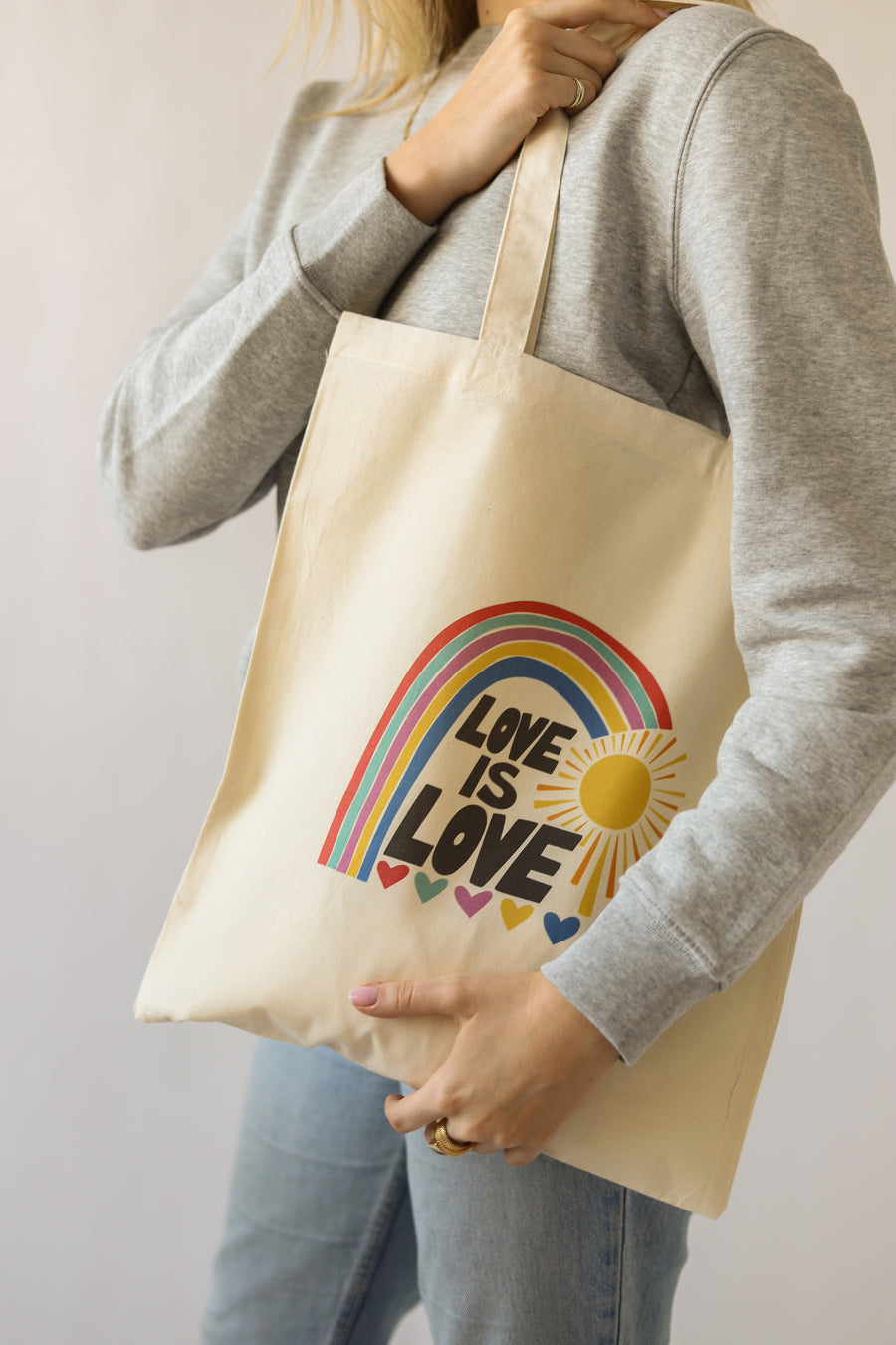 Love is Love Tote Bag - Vegan - 100% Organic Cotton