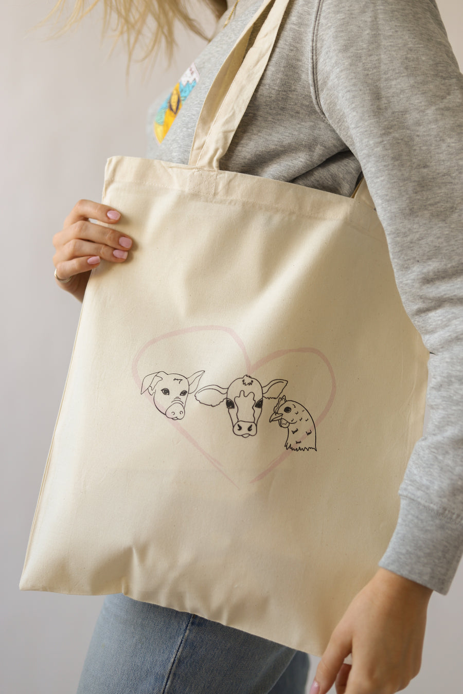 Friends Not Food Tote Bag - Vegan - 100% Organic Cotton