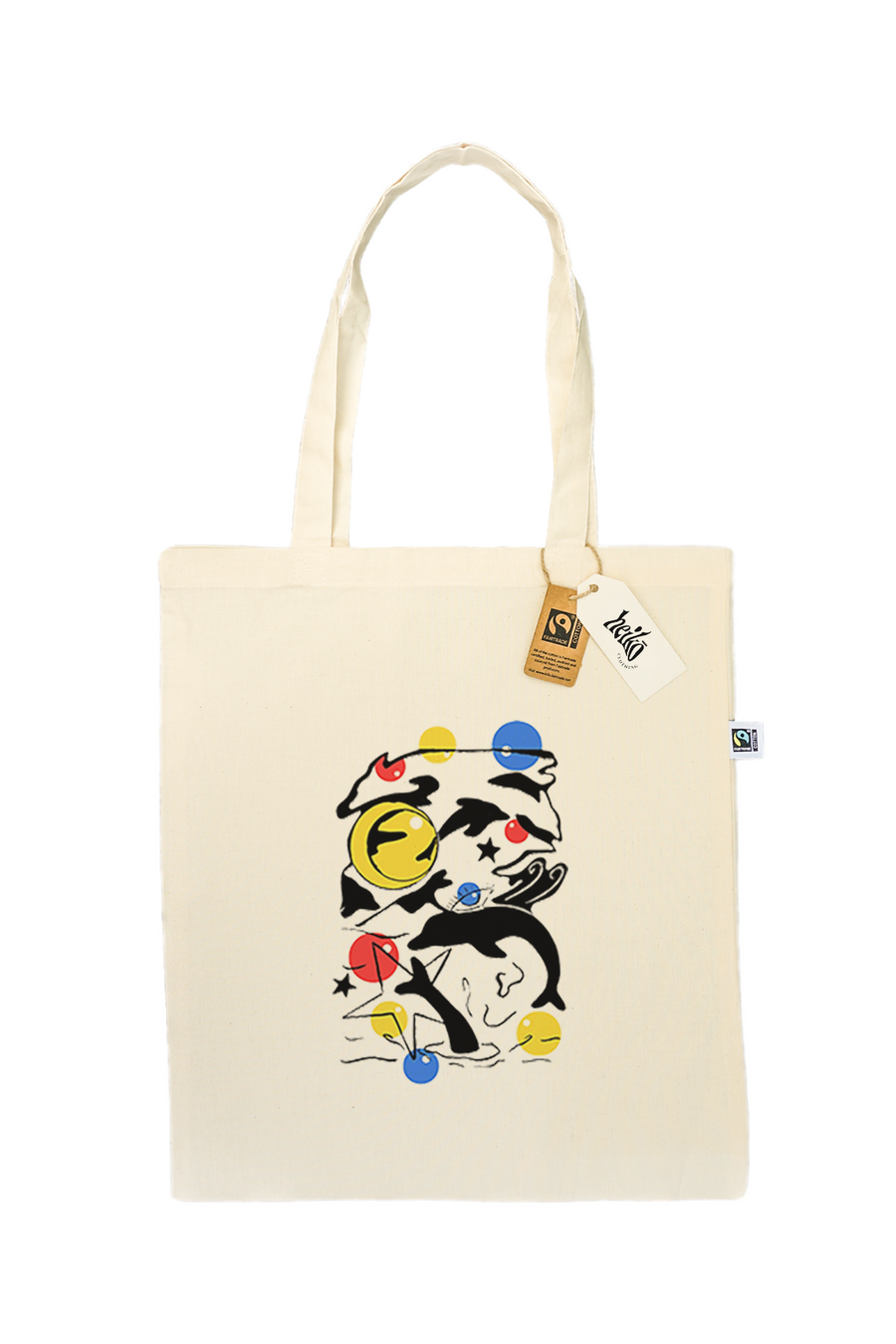 Diving Downwards Tote Bag - Vegan - 100% Organic Cotton