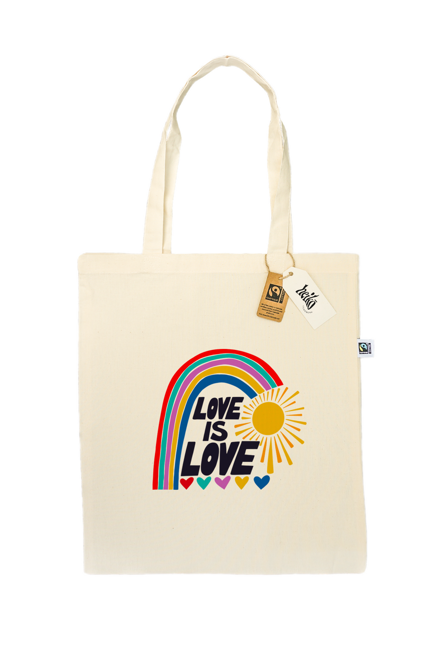 Love is Love Tote Bag - Vegan - 100% Organic Cotton