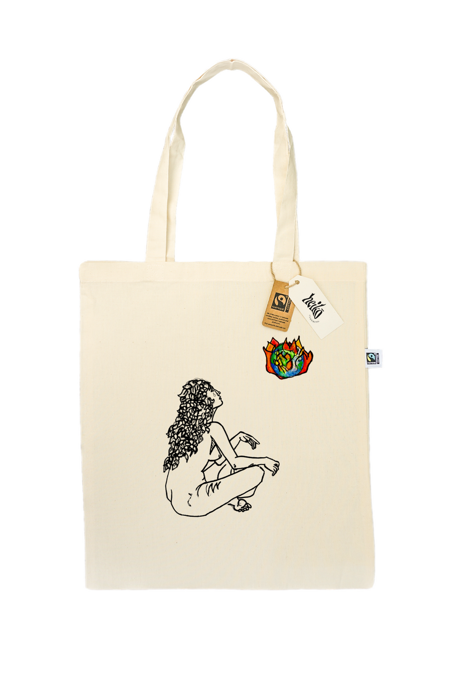 Burning Earth Tote Bag - Vegan - 100% Organic Cotton