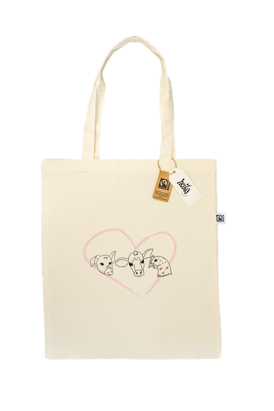 Friends Not Food Tote Bag - Vegan - 100% Organic Cotton