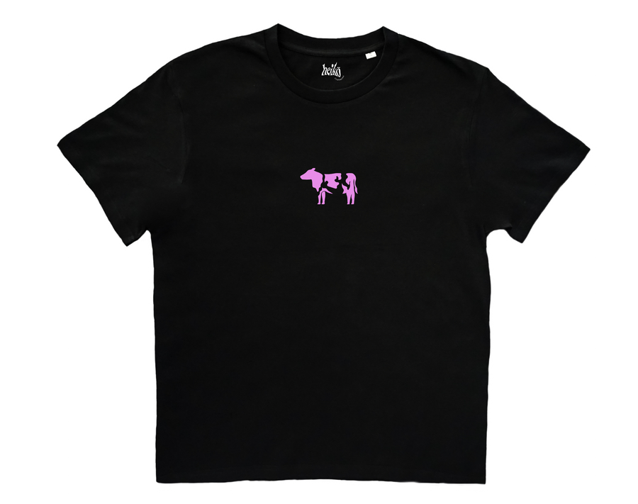 Pink Cow - Unisex Organic Cotton T-Shirt