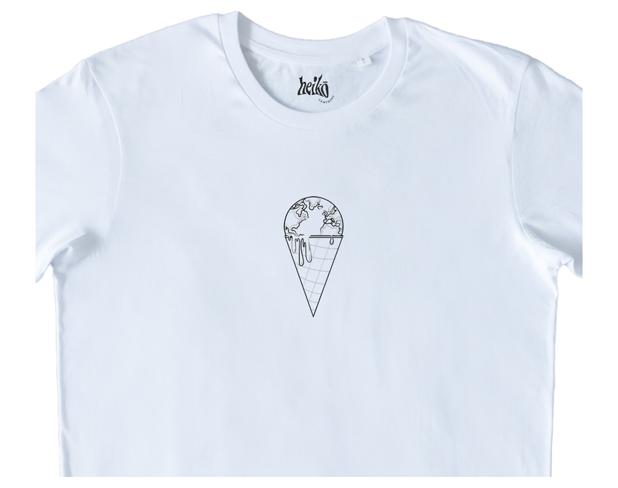 The Earth is Melting - Unisex Organic Cotton T-Shirt