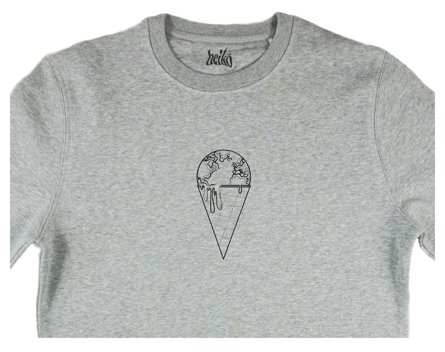 The Earth is Melting - Unisex Sustainable Sweatshirt