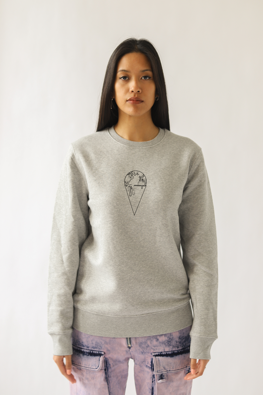 The Earth is Melting - Unisex Sustainable Sweatshirt