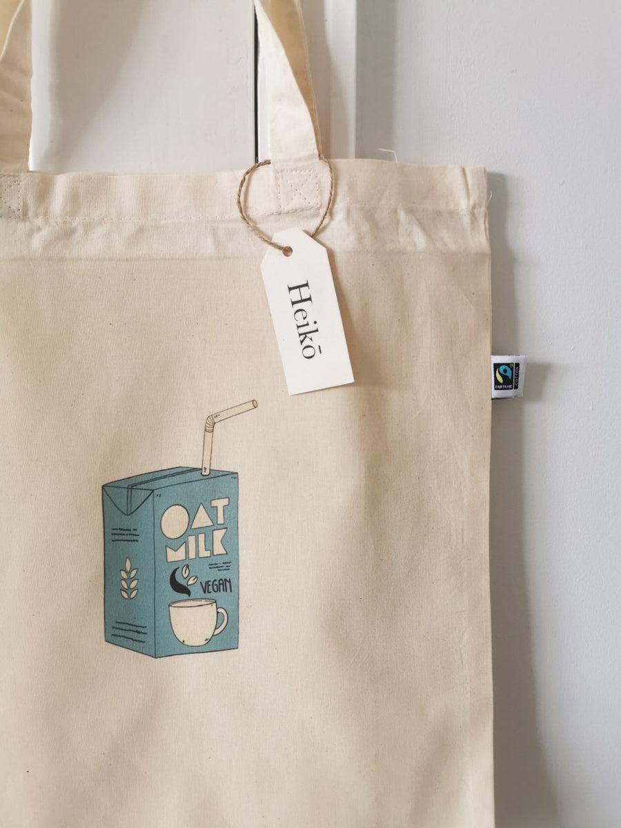 Oat Milk Addict Tote Bag - Vegan - 100% Organic Cotton