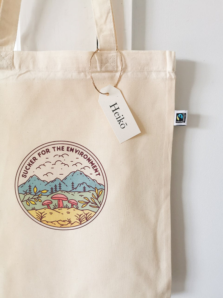 Sucker for the Environment Tote Bag - Vegan - 100% Organic Cotton