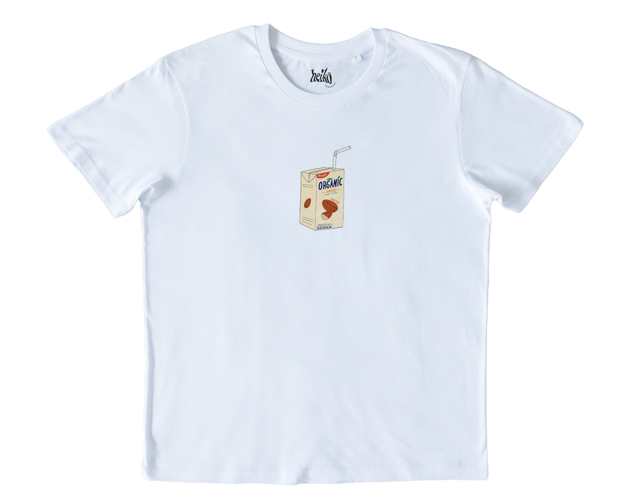 Almond Milk Addict -  Unisex Organic Cotton T-Shirt