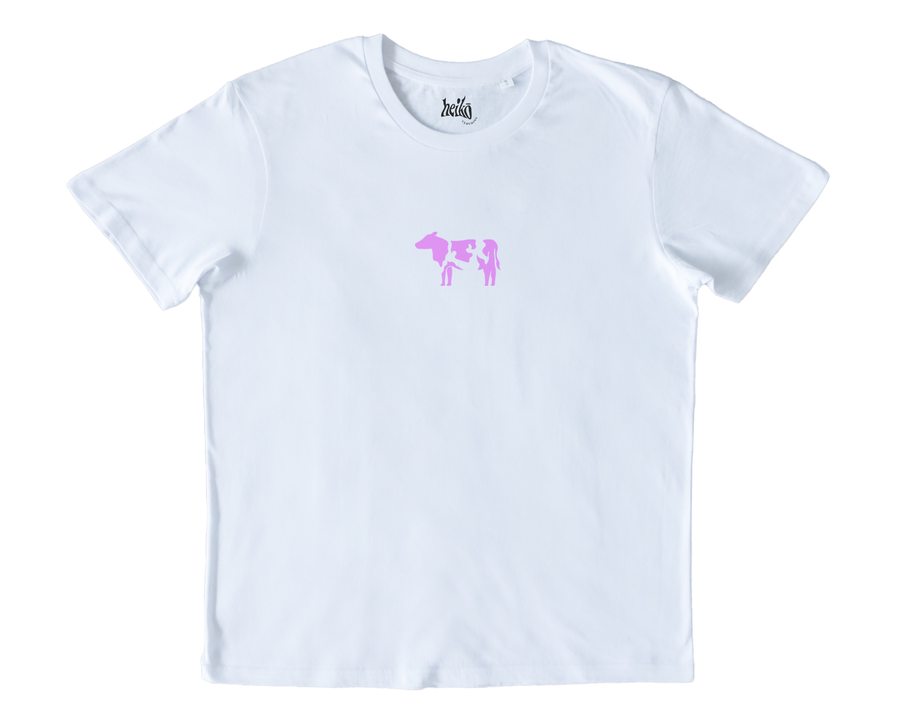 Pink Cow - Unisex Organic Cotton T-Shirt